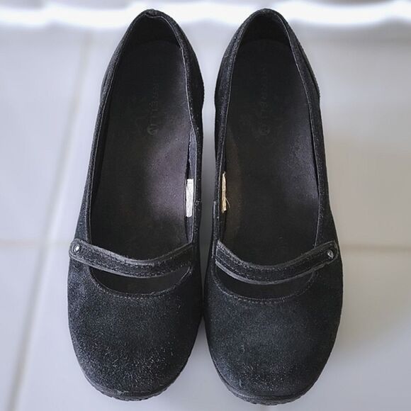 Merrell Black Petunia Mary Jane Wedges - Picture 2 of 8